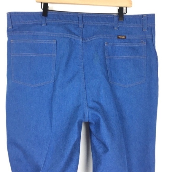WRANGLER Jeans Regular Fit Hero Stretch Denim Light Wash Work Ranch Size 44 x 30 - Picture 6 of 9
